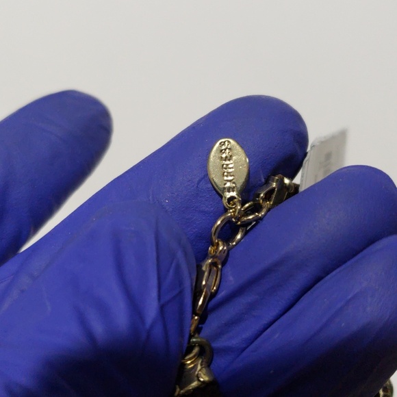 🌿 Express Brown Leather & Gold-Tone Turquoise Accent Bracelet – Boho Chic ✨ - Picture 5 of 8